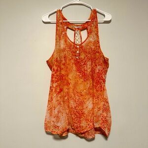 Orange Sleeveless Women's Top‎